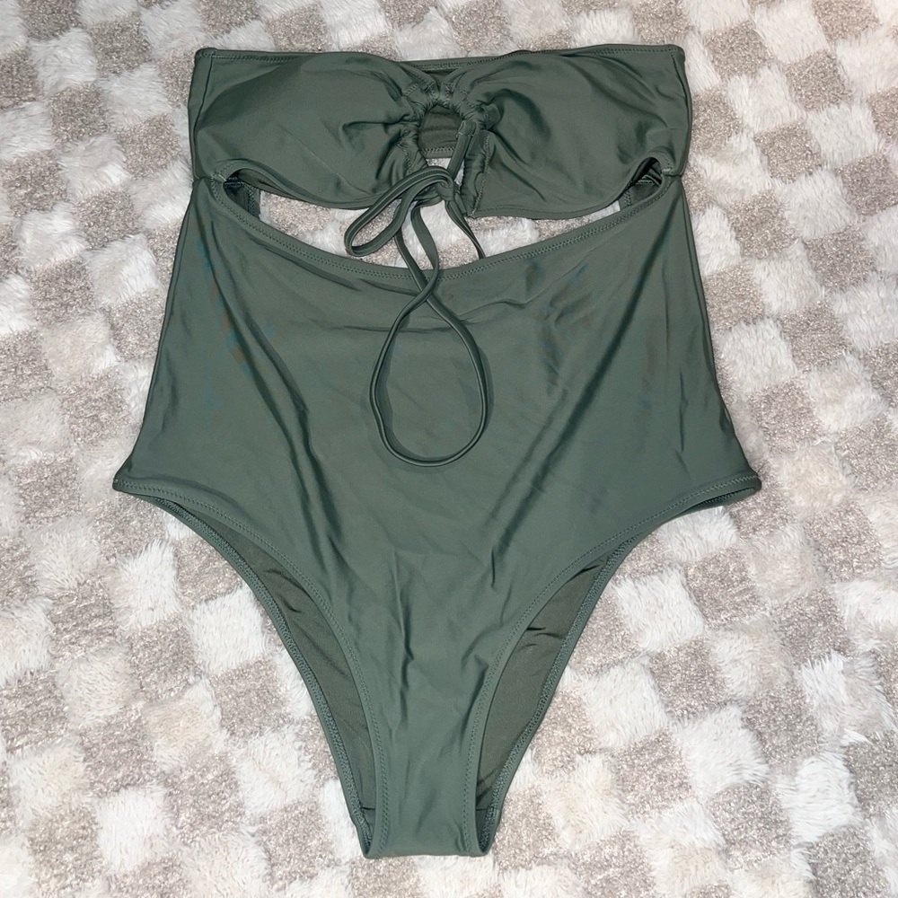 Aerie Olive One-Piece Swimsuit